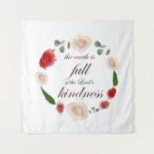 Psalm 33 volle Freundlichkeit Wandteppich (Vorderseite)