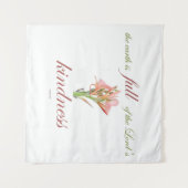 Psalm 33 volle Freundlichkeit Wandteppich (Vorderseite (Horizontal))