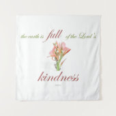 Psalm 33 volle Freundlichkeit Wandteppich (Vorderseite)