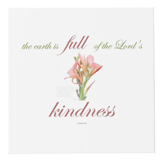 Psalm 33 volle Freundlichkeit Würfel (Vorderseite)