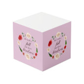 Psalm 33 volle Freundlichkeit Würfel (Rückseite Schrägansicht)