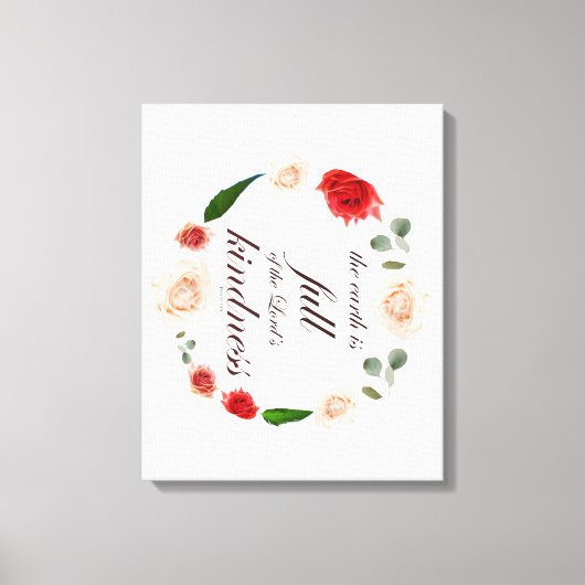 Psalm 33, Vollkommenheit, botanisch Leinwanddruck (Vorderseite)