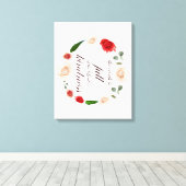 Psalm 33, Vollkommenheit, botanisch Leinwanddruck (Insitu (Holzboden))