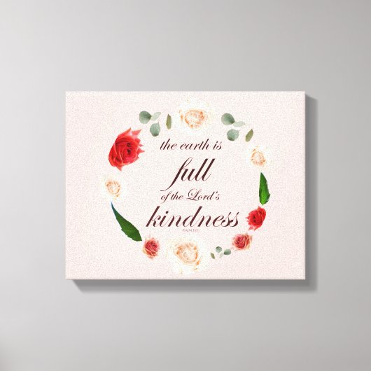 Psalm 33, Vollkommenheit, botanisch Leinwanddruck (Vorderseite)