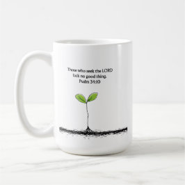 Psalm 34:10 Christian Bible Mug Encouragement Gift Kaffeetasse