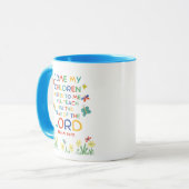 Psalm 34:11 niedliche Bibelverse für Kinder Tasse (Vorderseite Links)