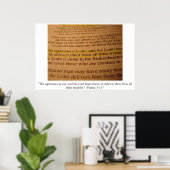 Psalm 34:17 poster (Heimbüro)
