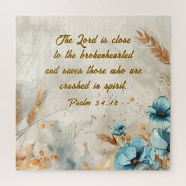 Psalm 34:18 Der Herr ist nah, die zerbrochene Bibe Puzzle