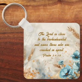 Psalm 34:18 Der Herr ist nah, die zerbrochene Bibe Schlüsselanhänger