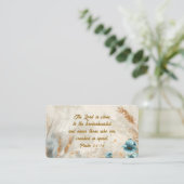 Psalm 34:18 Der Herr ist nah, die zerbrochene Bibe Visitenkarte (Stehend Vorderseite)