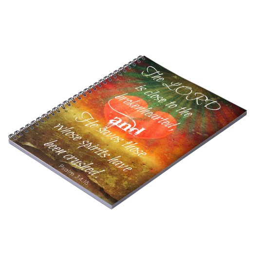 Psalm-34:18 Liebe Notizblock (Linke Seite)