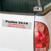 Psalm-34:19 99 Probleme aber… Autoaufkleber (Auf Lkw)