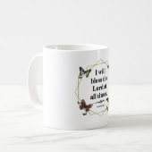 Psalm 34 1 Christliches Bibelverse Zitat Kaffeetasse (Vorderseite Links)