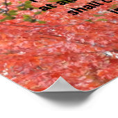 Psalm 34:1 I will bless the Lord at all times Poster (Ecke)