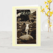 Psalm-34:2 Lob-Bibel-Vers-Karte Karte (Gelbe Blume)