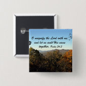 Psalm 34:3 button (Vorne & Hinten)