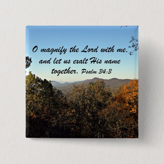 Psalm 34:3 button (Vorderseite)