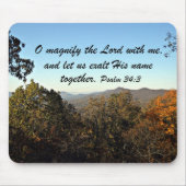 Psalm 34:3 mousepad (Vorne)