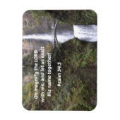 Psalm 34:3 Oh, verherrlicht den Herrn mit mir Magnet (Vertikal)