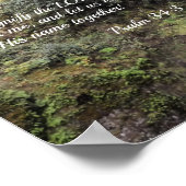 Psalm 34:3 Oh, verherrlicht den Herrn mit mir Poster (Ecke)