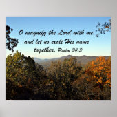 Psalm 34:3 poster (Vorne)