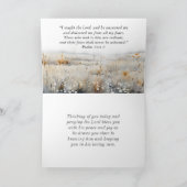 Psalm 34:4 Bibel und Christliches Inspirationsange Karte (Innenseite)