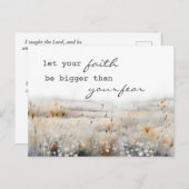 Psalm 34:4 Bibel und Christliches Inspirationsange Postkarte (Vorne/Hinten)