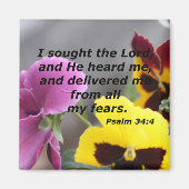 Psalm 34:4 magnet (Vorne)