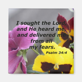 Psalm 34:4 magnet