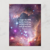 Psalm 34:4 postkarte (Vorderseite)