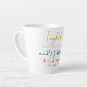 Psalm 34:4 Tasse! Milchtasse (Linke Ecke)