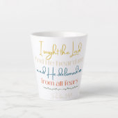 Psalm 34:4 Tasse! Milchtasse (Vorderseite)
