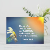 Psalm 34:5 Die, die zu Ihm schauen, sind RADIANT C (Stehend Vorderseite)
