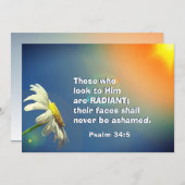 Psalm 34:5 Die, die zu Ihm schauen, sind RADIANT C (Vorne/Hinten)