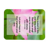 Psalm 34:5 They looked to Him und were radiant Magnet (Horizontal)