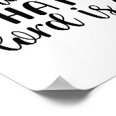 Psalm 34:8 Geschmack und sehen, dass der Herr ist  Poster (Ecke)