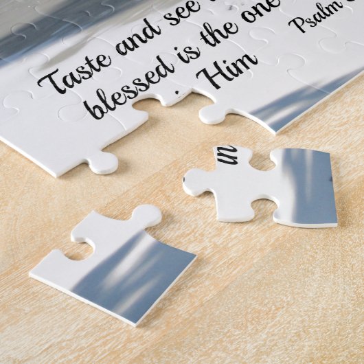 Psalm 34:8 Geschmack und sehen, dass der Herr ist  Puzzle (Seite)