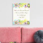 Psalm 34: 8 | Motivierend Biokotierungen Verse Leinwanddruck (Insitu (Wohnzimmer))
