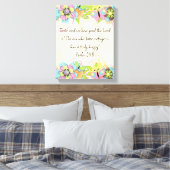 Psalm 34: 8 | Motivierend Biokotierungen Verse Leinwanddruck (Insitu (Schlafzimmer))