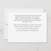 Psalm 34 Bibel Christliche Karte mit Inspiration (Rückseite)