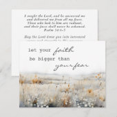 Psalm 34 Bibel Christliche Karte mit Inspiration (Vorne/Hinten)