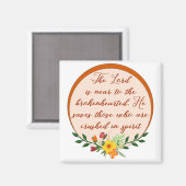 Psalm 34, der Herr ist nah an den gebrochenen Herz Magnet (Vorderseite/Rückseite)