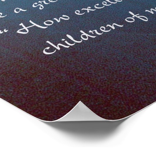 Psalm 36:5-7 Scripture Poster (Ecke)