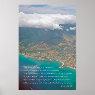 Psalm 36:5-7 Scripture Poster