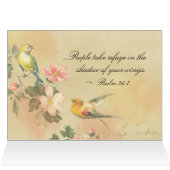 Psalm 36:7 Ihre unfehlbare Liebe O GOD, Karte (Innenansicht Horizontal (Oben))