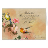 Psalm 36:7 Ihre unfehlbare Liebe O GOD, Karte (Vorderseite (Horizontal))