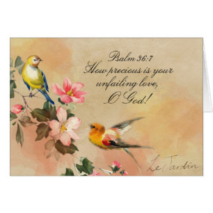 Psalm 36:7 Ihre unfehlbare Liebe O GOD, Karte