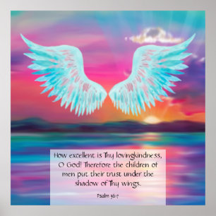 Psalm 36:7 poster