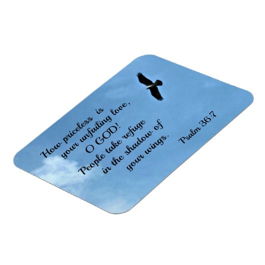 Psalm 36:7 Wie unbezahlbar ist Ihre unfehlbare Lie Magnet (Linke Seite)