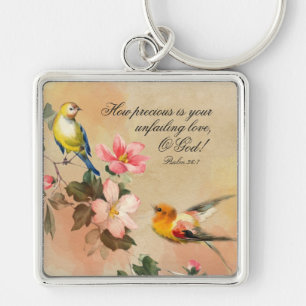 Psalm 36:7 Wie wertvoll ist Ihre unfehlbare Liebe Schlüsselanhänger